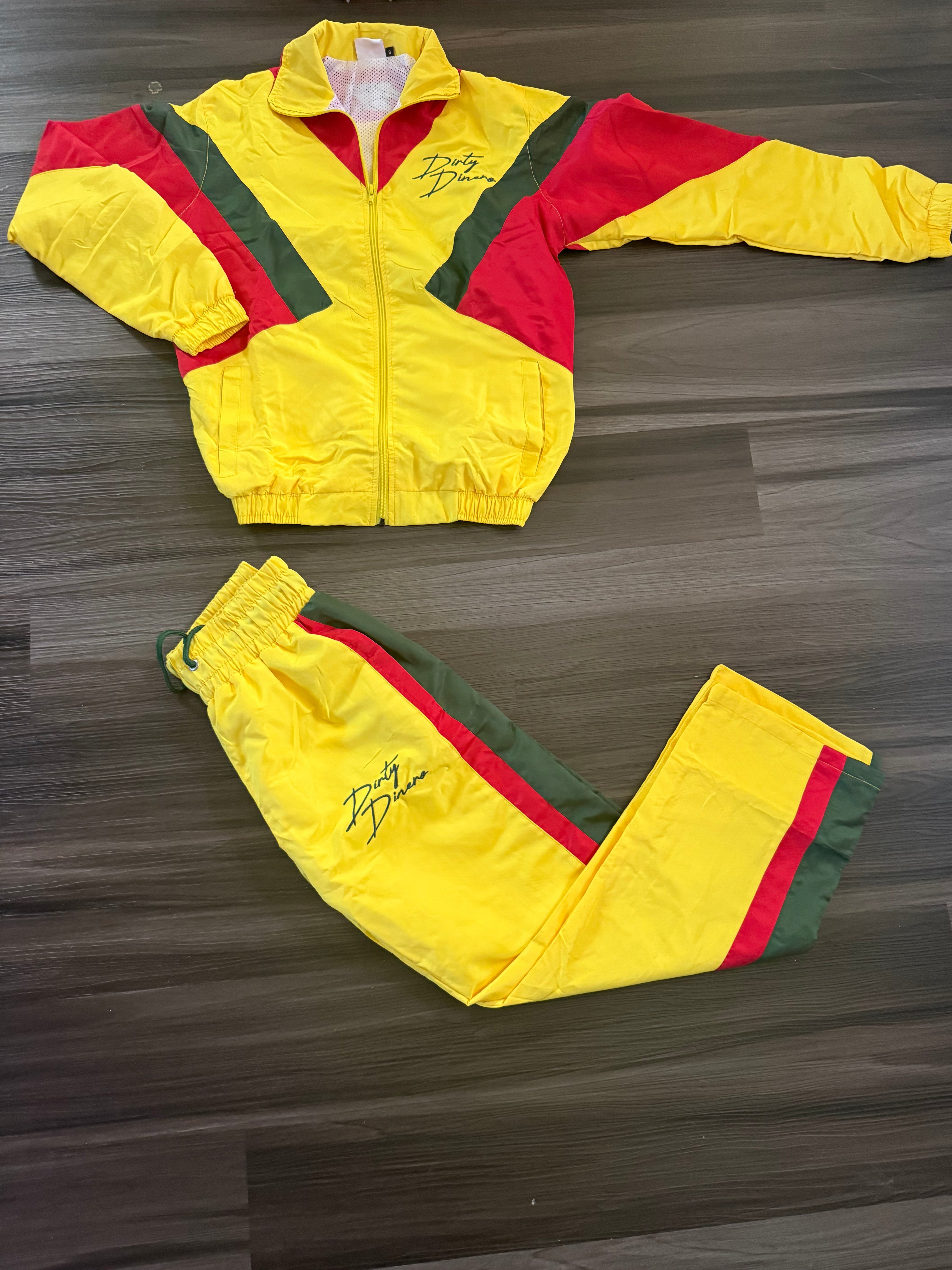 Windbreaker Set Yellow and Red