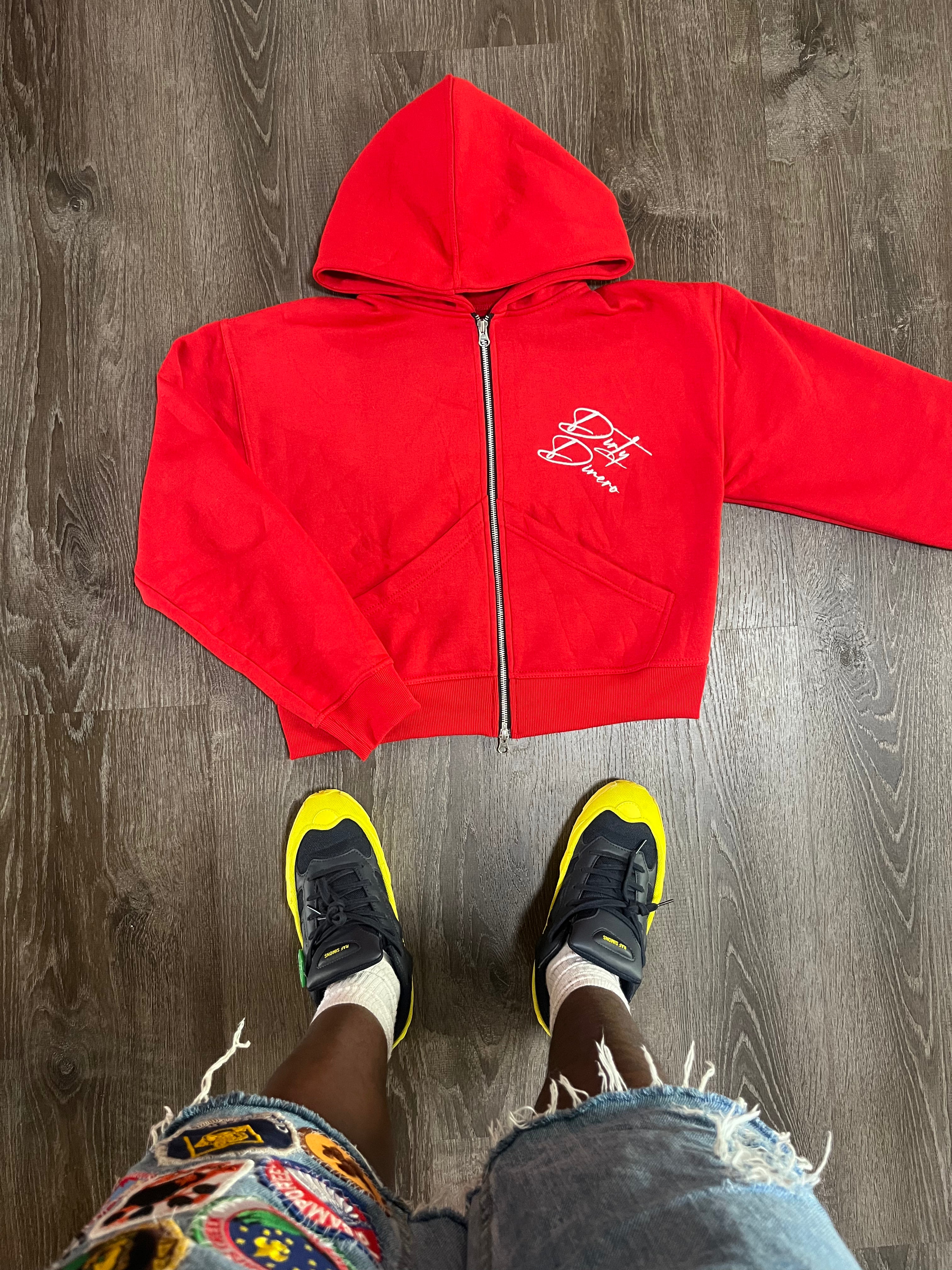 Cropped Double Zip Jacket - ROJA