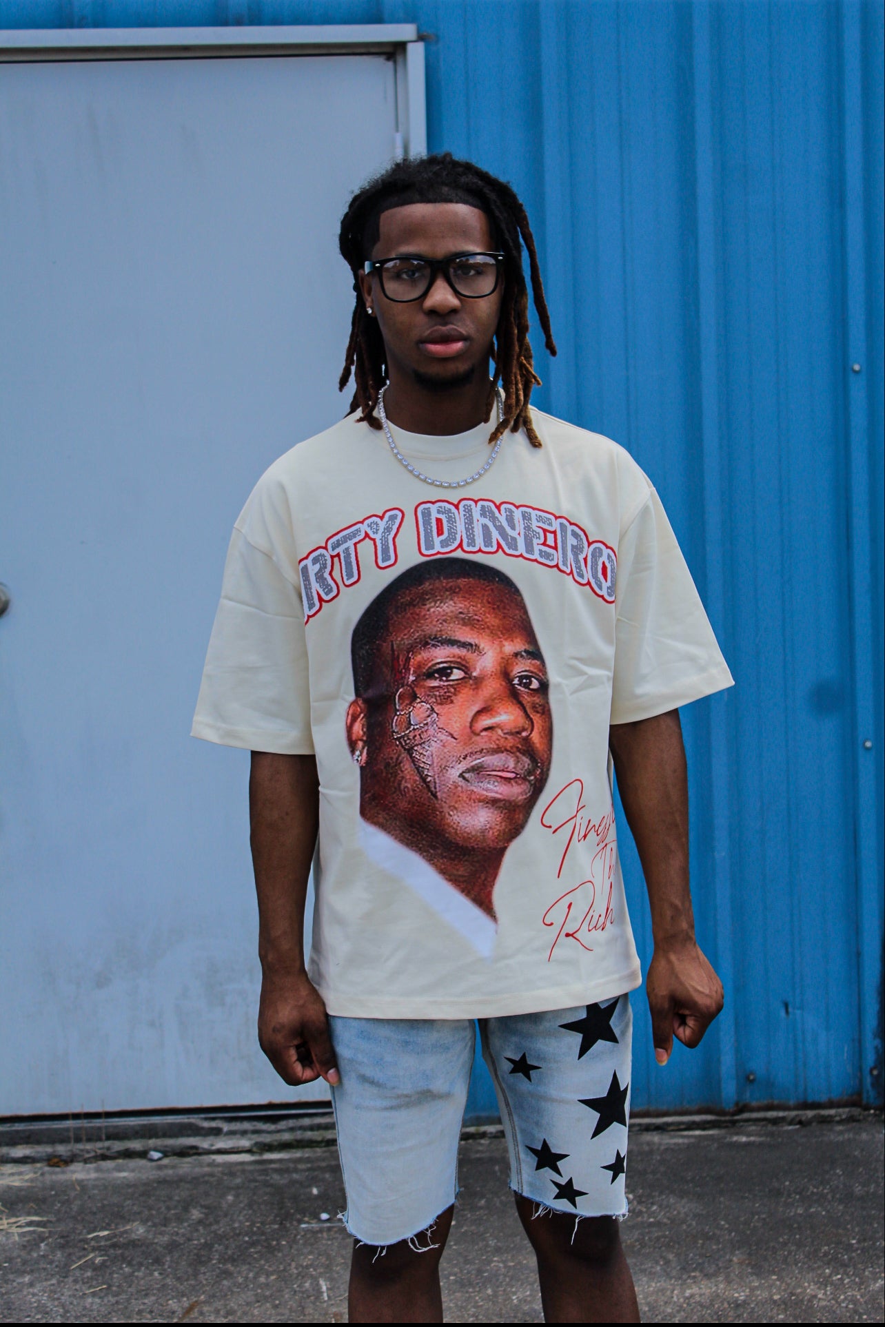 Oversized Gucci-Man Dinero T-shirt Cream